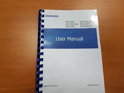 Samsung Galaxy J3 J330f (2017) Printed Instruction Manual Guide 127 Pages A5 • £13.99