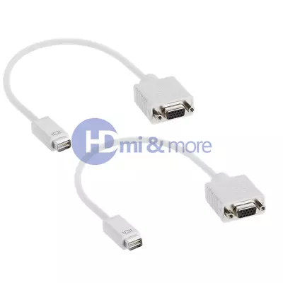 2x Mini DVI To VGA Monitor Video Adapter Cable For Apple IMac And MacBook • $13.09