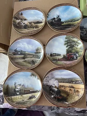 Set 6 Davenport Vintage Collector Plates WHEN THE TRAIN WENT BY • £30