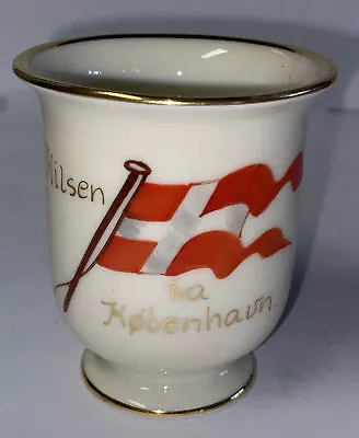 Antique Carl Tielsch C.T Germany Cup 1936 “Hilsen Fra Kobenhavn” Rare! 2 3/4” • $25