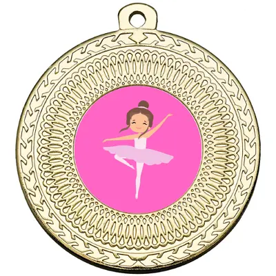 Ballet Medal Dance Class Personalised Award 50mm FREE Ribbon Engraving & UK P&P • £3