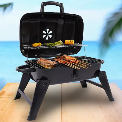 Charcoal Grill Portable Tabletop Barbecue BBQ Smoker Outdoor Camping USA • $48
