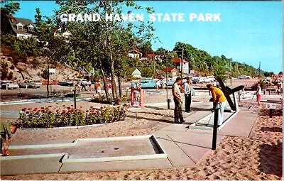 Miniature Golf Course Grand Haven State Park GRAND HAVEN Michigan Postcard • $5