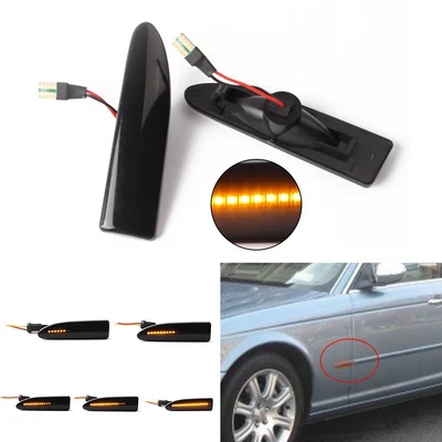 $26.09 • Buy For JAGUAR X-Type 2003-2009 Side Light Left/Right ABS Plastic+LED Turn Signal