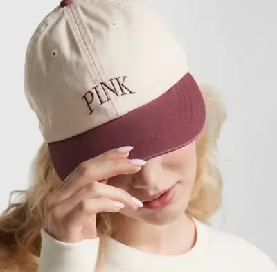 Victoria Secret PINK Ladies Baseball Hat Burgundy • $9.99