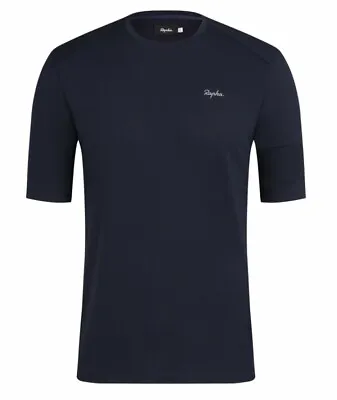 RAPHA Mens Tech T-shirt Jersey Cycling Navy BNWT Roadwear Size XXL BRAND NEW • $85