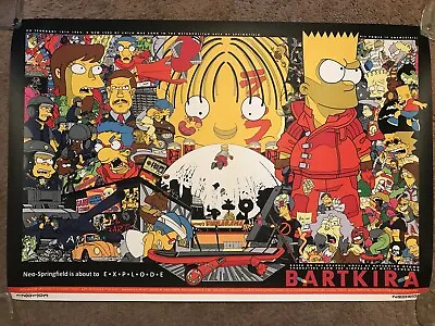 Bartkira Bart The Simpsons Akira Parody Art Print Poster Mondo Movie Packatrix • $499.99