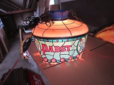 VTG Pabst Beer Sign Back Bar Pub Light Brewery Old Tiffany Shade Man Cave Tavern • $259.99