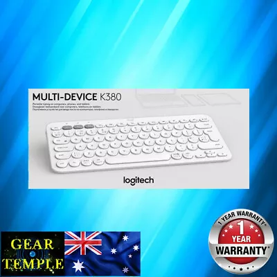 NEW Logitech K380 Bluetooth Wireless Keyboard PC IPad Android IOS Tablet White • $45.50