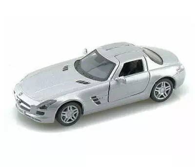 Mercedes-Benz SLS AMG Kinsmart Diecast 1:36 Scale Silver • $6.95