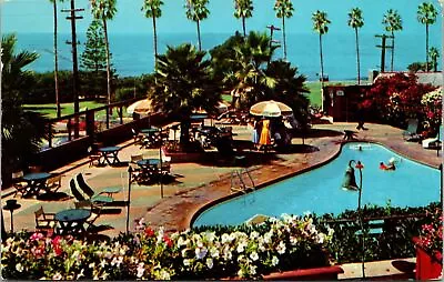 Oceanside Pool LA Valencia Hotel La Jolla California Postcard • $3.99