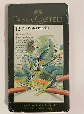 Faber-Castell PITT Pastel Pencils Tin Of 12 • £14.95