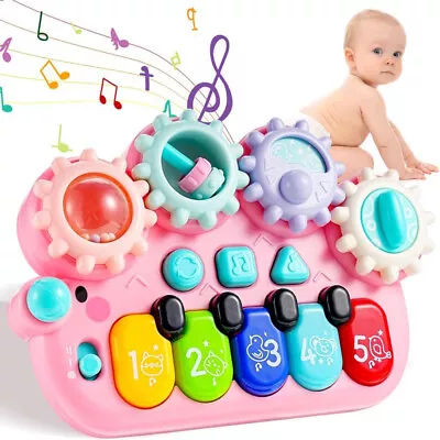 Baby Musical Keyboard Piano Drum Set Early Educamional Montessori Boy Girl Toys. • £9.90