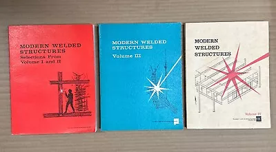 Modern Welded Structures Volumes 1 2 3 4 (Lincoln Arc Welding Foundation) 1965 • $9.98