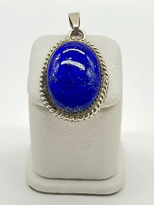 MAC Sterling Silver Lapis Necklace Pendant Native American Navajo Signed FREE Sh • $99.99