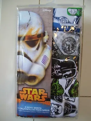 Boys 5 Pack Handcraft Disney Star Wars Brief Underwear Sz 4  • $8.50