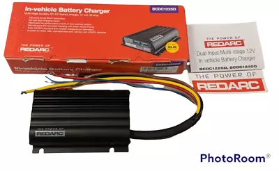 REDARC BCDC1225D 12V Dual Input 25A In-Vehicle DC To DC Battery Charger • $529