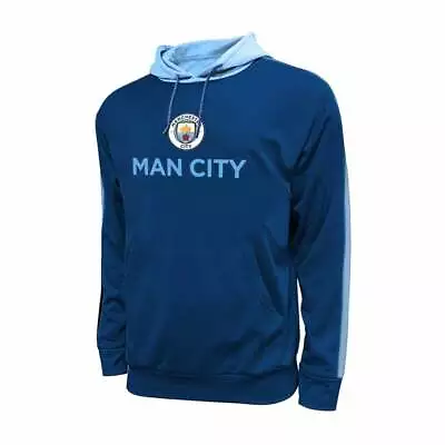 Manchester City F.C. Front Fleece Jacket Sweatshirt Official Soccer Hoodie Large • $34.99