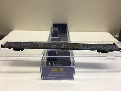 N Scale Micro Trains MTL 071 00 830 NASA Factory Weathered NLAX 162  Flat Car • $35