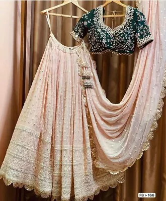 $82.49 • Buy Party Lehenga Choli Indian Wedding Designer Bollywood Lehnga Wear  Ethnic Bridal