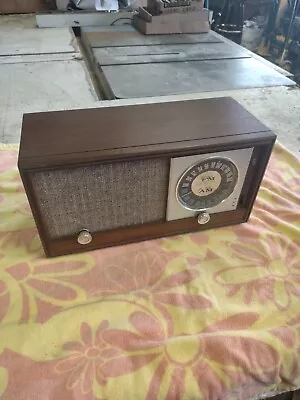 Zenith AM/FM Radio Model X323 AM FM 1950s Tube Radio - Working Vintage MCM Radio • $79