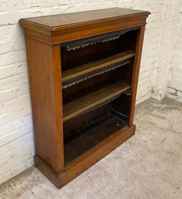 Antique Victorian Mahogany Floor Standing Open Bookcase (Can Deliver) • £195