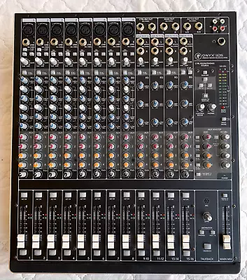 Mackie Onyx 1620i 16-Channel 4-Bus Firewire Analog Mixer 2010 - 2017 - Black/Gre • $175