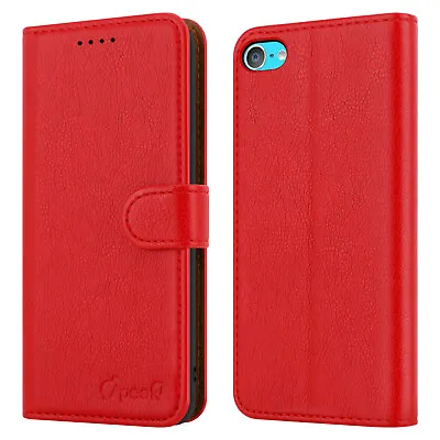 For IPod Case Leather Flip Wallet Cover For Apple IPod Touch 5th 6th 7th Gen • $6.78
