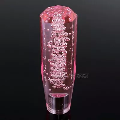 JDM VIP Diamond Crystal Manual  Bubble Shift Knob 150mm PINK For BMW AUDI • $19.99