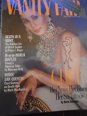 Cher - Vanity Fair Magazine 1990 • $14.99