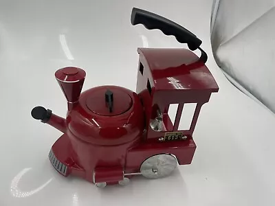 Vintage MKI Kamenstein Tea Kettle Pot World Of Motion Steam Engine Train 613 Red • $219.99