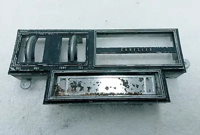 Rare OEM 1968-70 B-body Mopar 8 Track Fm AM Radio Chrysler Face Plate Bezel • $108.99