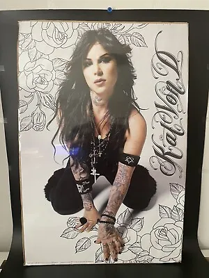 KAT VON D SEXY POSTER - Miami Ink -BED OF ROSES -TATTOO • £19.29