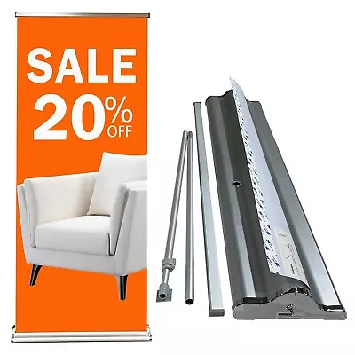 33 ½  X 70-90 INCHES DELUXE Retractable Banner Stand，Widened Base (Stand ONLY) • $89.99