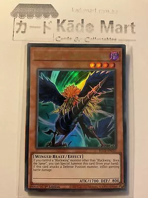 Blackwing - Bora The Spear BLCR-EN057 Ultra Rare 1st Edition YuGiOh TCG Card • $1