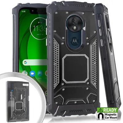 GSA Screw Metal Jacket Case For Motorola Moto G7 Play XT1952 - Black • $11.99