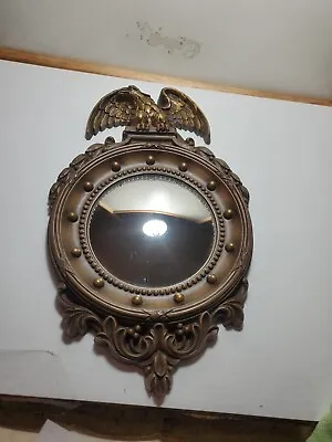 Vintage Homco 2340 Federal Regency Eagle Porthole USA Convex Mirror Wall Decor • $25