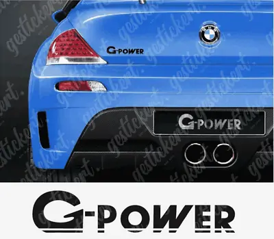 1x G-Power Sticker For BMW Sticker Decal Tuning M3 M4 M5 M6 Car  • $6.41