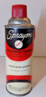 Vintage Sprayon Brand Spray Paint Can Paper Label Advertising Feels Full Old • $16.99