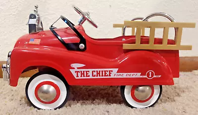  The Chief  Vintage Metal Fire Truck - Decorative Planter  Nice!! • $14