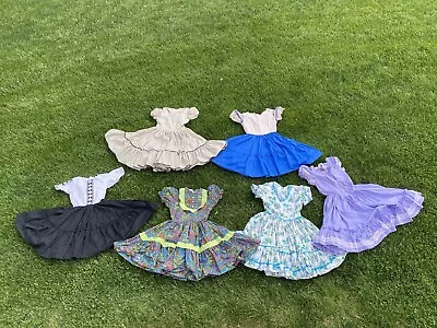 Vintage Square Dance Dress Lot Handmade 60s 70s • $110