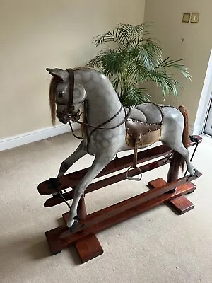 Edwardian Rocking Horse By FH Ayres • £1850