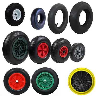 8/10/12/14 Inch Wheelbarrow Sacktruck Heavy Duty Replacement Wheels Cart Tyres • £12.99