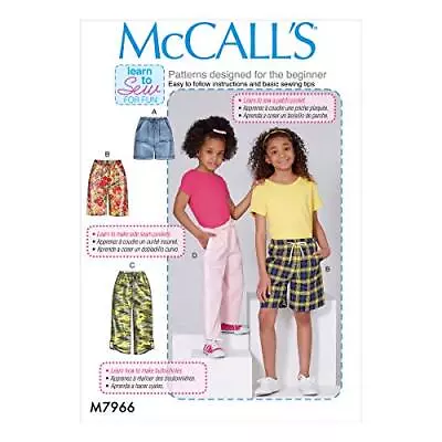 McCall Pattern Company McCall's Learn Girl's Pants And Shorts Sizes 7-14 Sewi... • $15.40