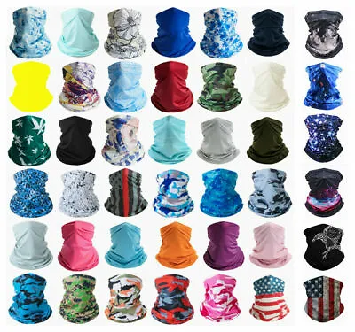 Face Mask Balaclava Tube Bandana Cover Snood Neck Gaiter Scarf Reusable Washable • $3.56