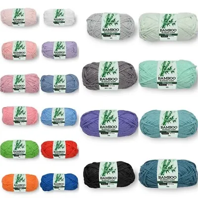 $3.50 • Buy Super Soft BAMBOO COTTON Blend Knitting Yarn 50g