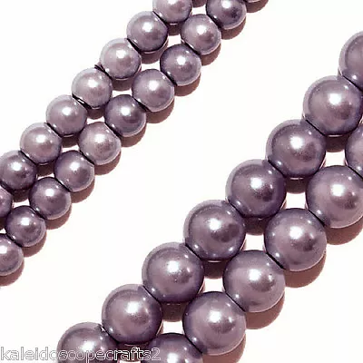 Magnetic Hematite Stone Beads Pearlized Lavender Color 4mm Bead Strand P21 • $10.99