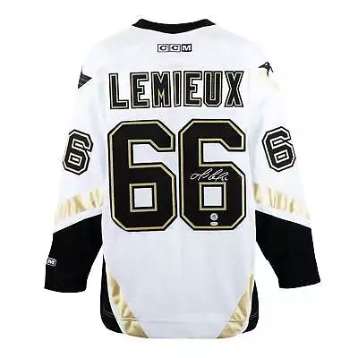 Mario Lemieux Signed Pittsburgh Penguins Final Season Vintage CCM Jersey • $2560.62