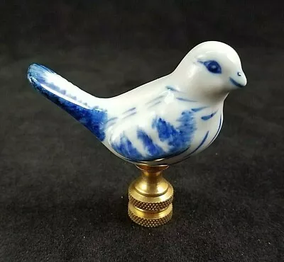 Blue And White  Porcelain  Dove  Electric  Lighting  Lamp  Shade  Finial (new) • $15.25