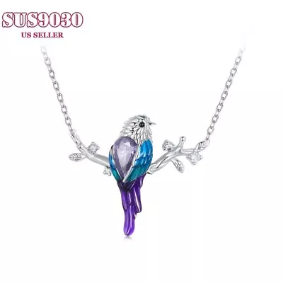 Bird Necklace 925 Sterling Silver Fashion Jewelry • $27.52